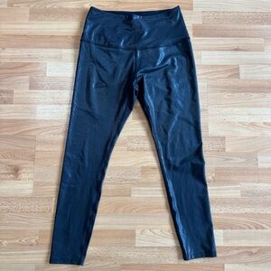 Beyond Yoga Luxe Leatherette Black Leggings Medium